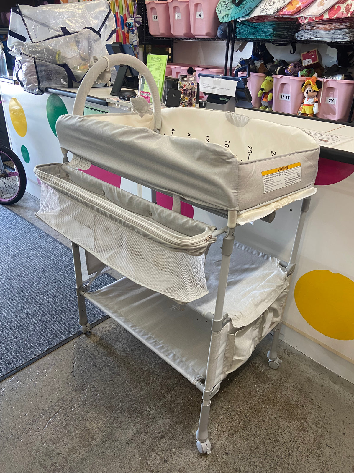 Folding Changing Table, Grey