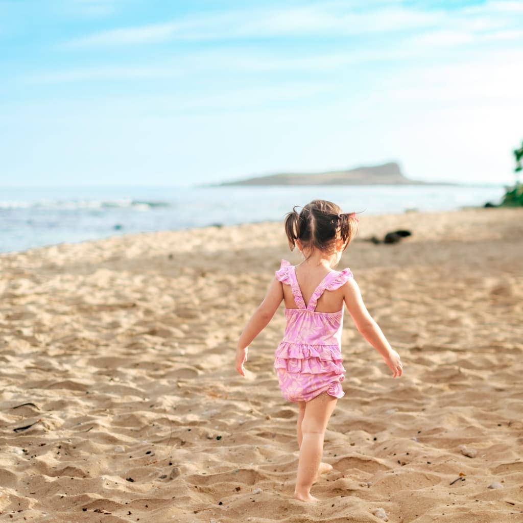 Sunrise Blooms Ruffle Bamboo Romper: 18-24M
