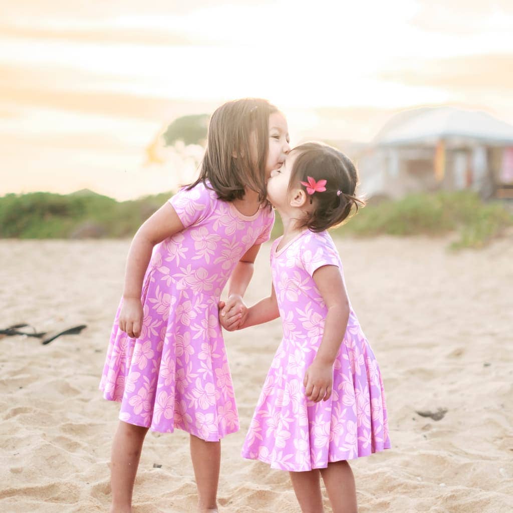 Sunrise Blooms Bamboo T-Shirt Dress: 0-6M