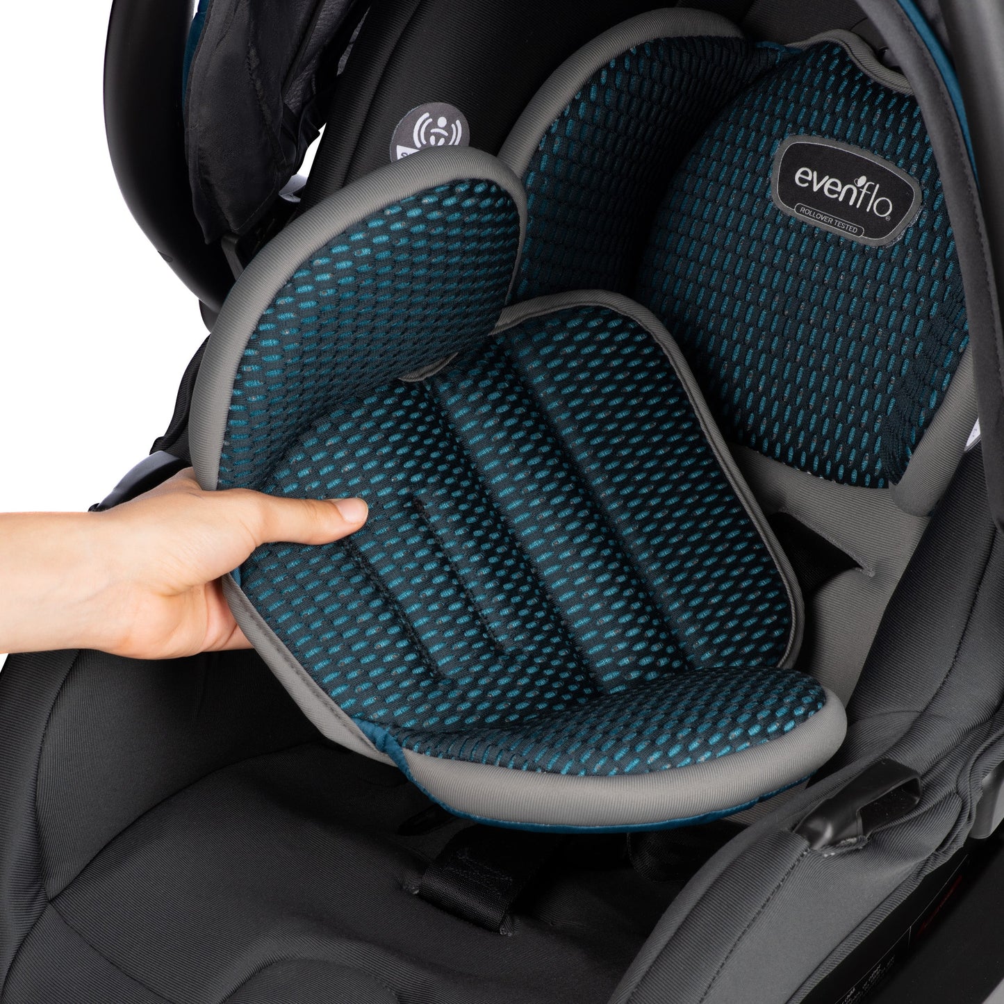 New Evenflo LiteMax DLX Infant Car Seat with SafeZone Load Leg Base