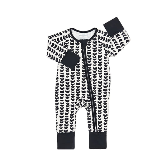 Shell-ish Bamboo Coverall: 3-6M