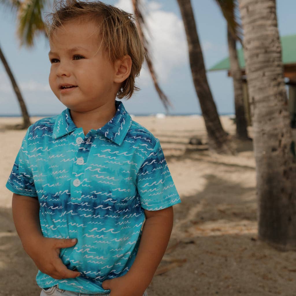 Nalu Bamboo Polo Shirt: 4T