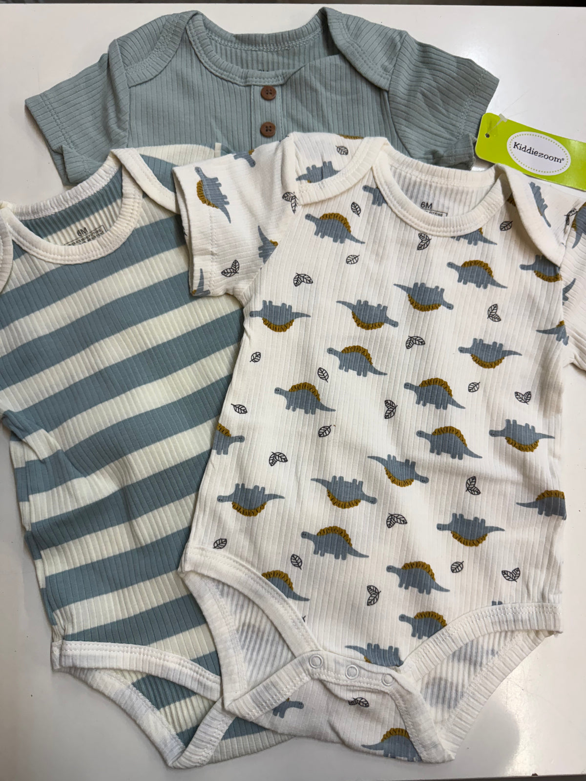 New Dinosaur Bodysuits 3pk, 6m
