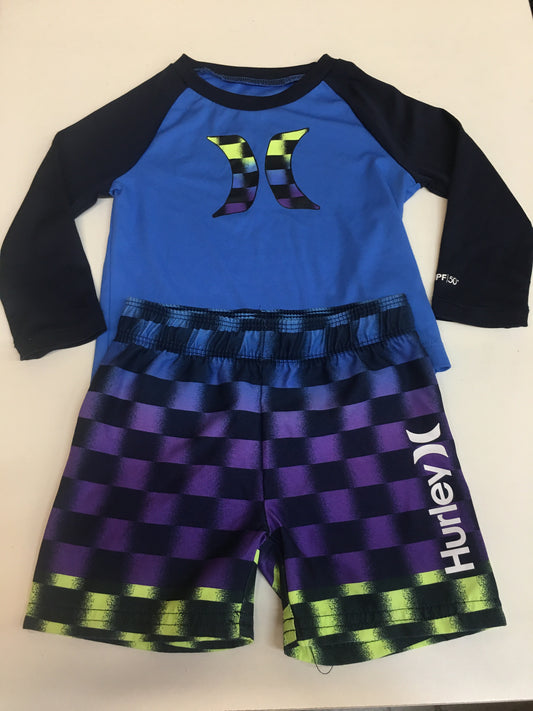 Hurley 2 Piece Swim Set, 12M