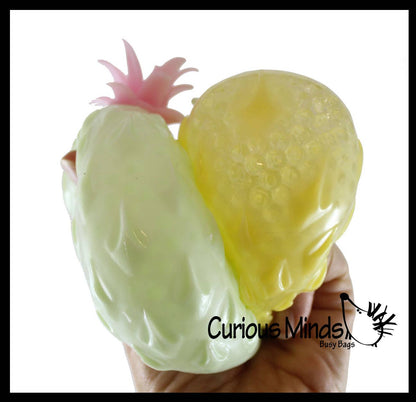 Colored Pineapple Bead Filled Squishy
