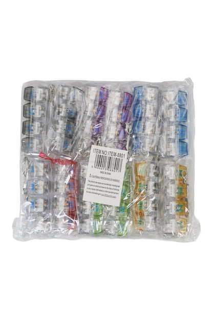 LED Light-Up Clear Clicky Keycap Keychain