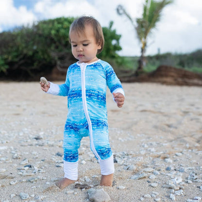 Nalu Bamboo Coverall: 3-6M