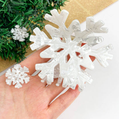Snowflake Hair Claw Clip