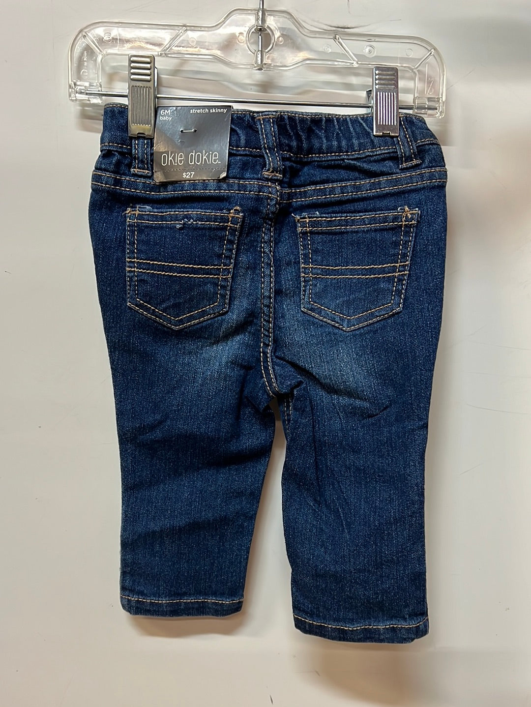 New Okie Dokie Denim Jeans, Size 3-6M