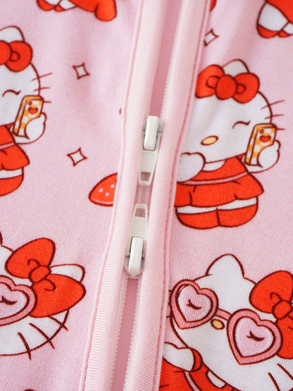 75% Off  PoshTOT Sanrio Hello Kitty Bamboo Baby Convertible Zippy Romper: 6-12M