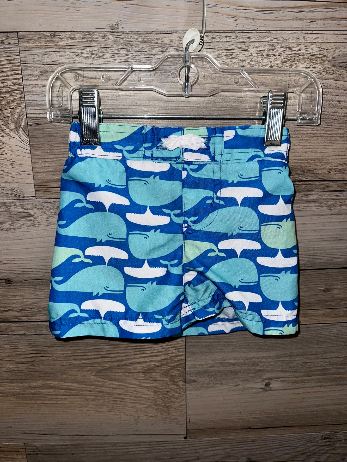 Whales Board Shorts, Size 3-6M