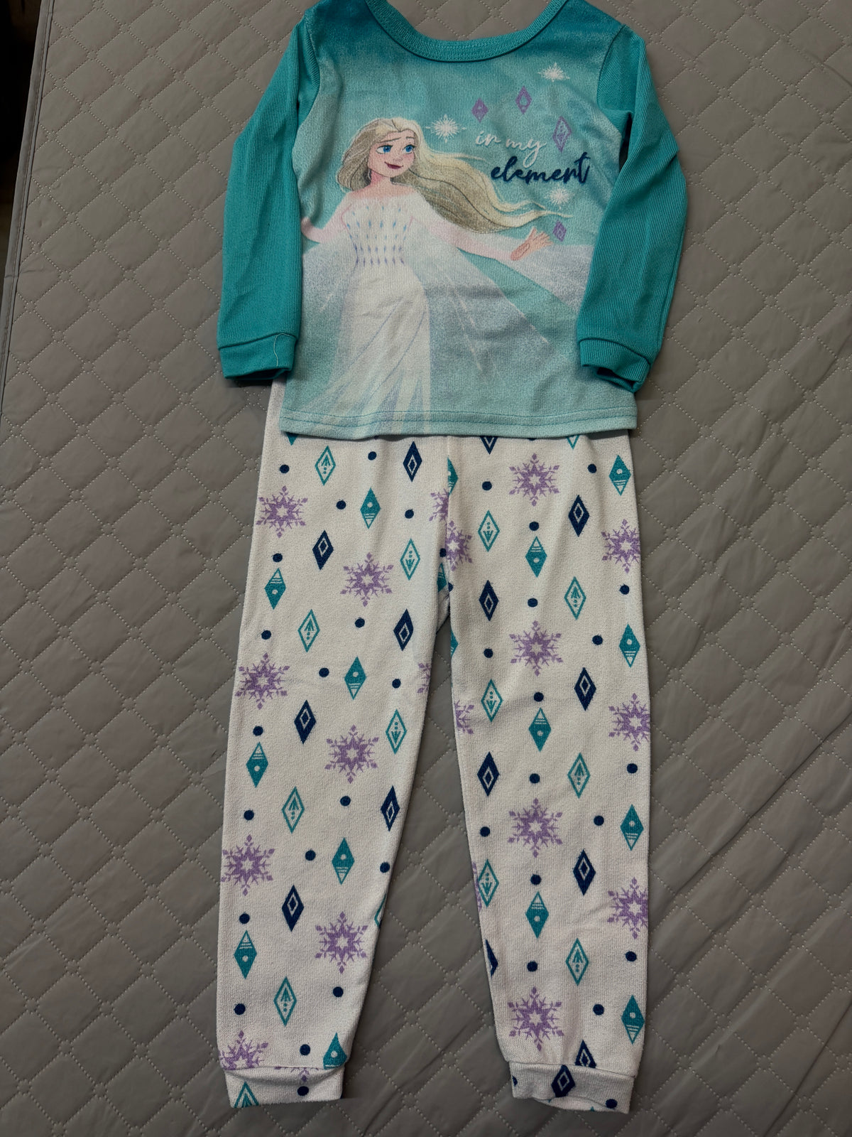 Frozen Blue Pajama Set, 3t