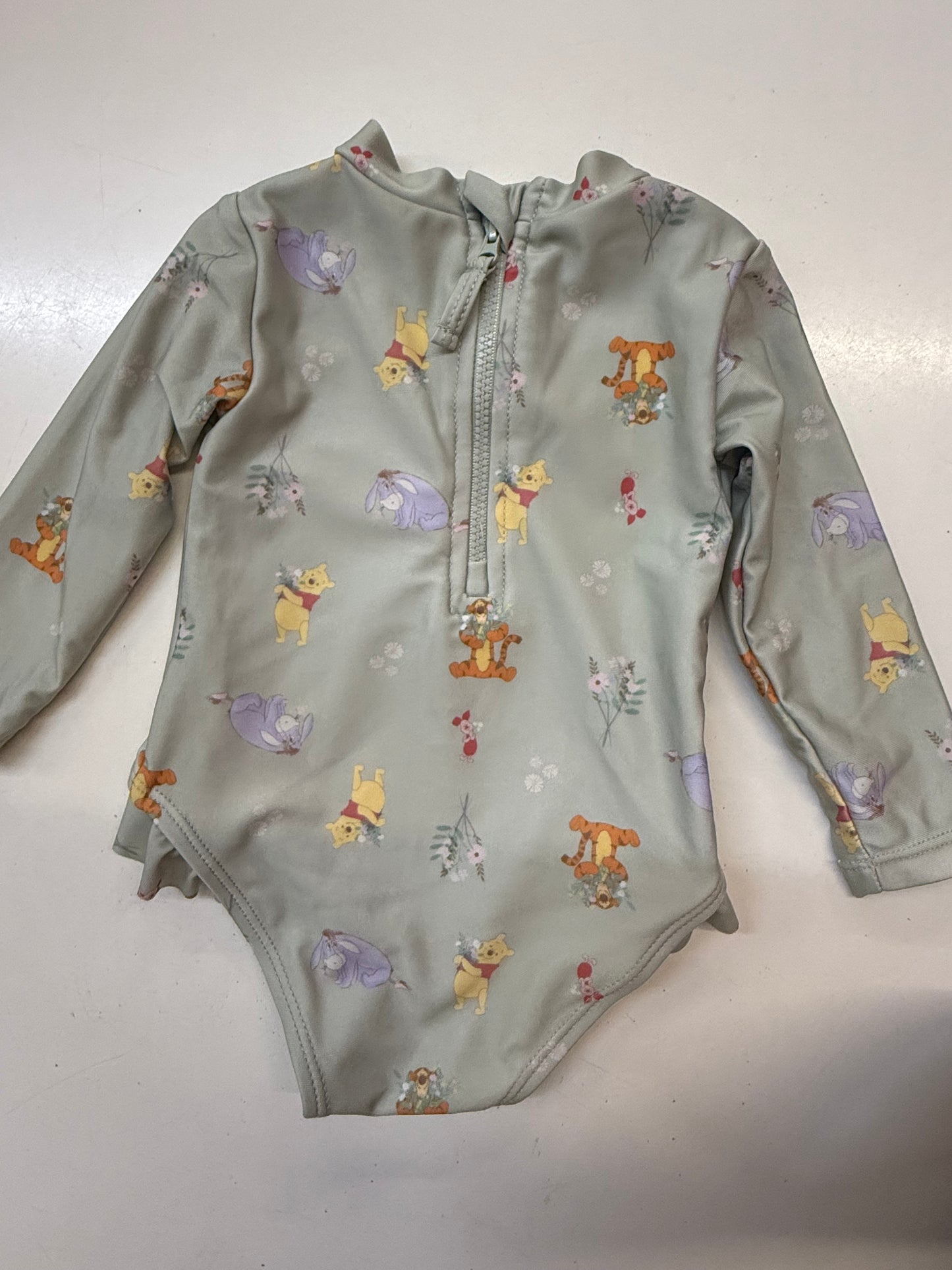 Green Pooh Swimsuit, 6m