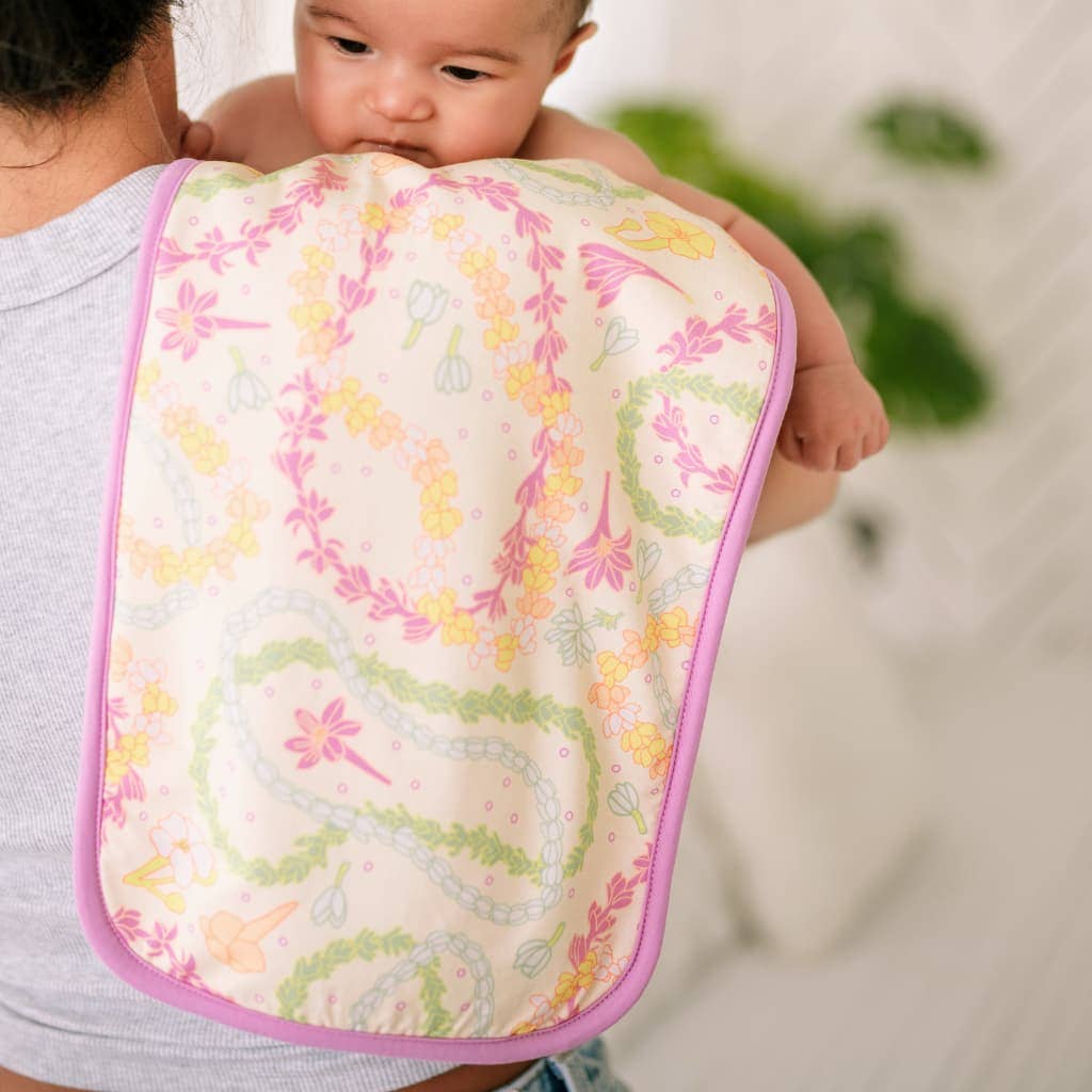 Lei Day in Sand Burp Cloth