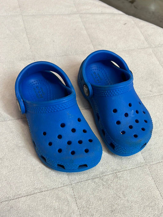 Blue Crocs, Size 7