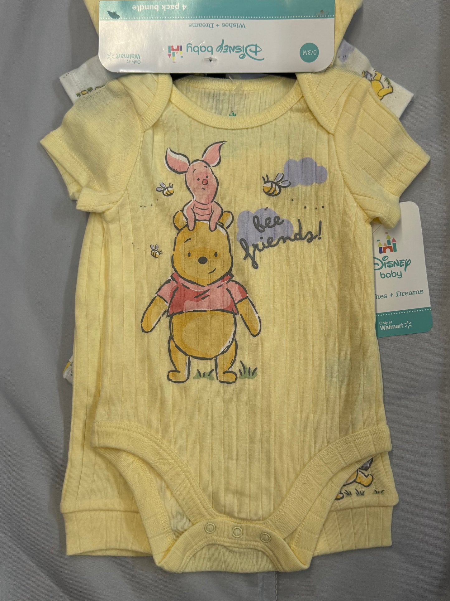 New 4pc Pooh Outfit, 0-3m