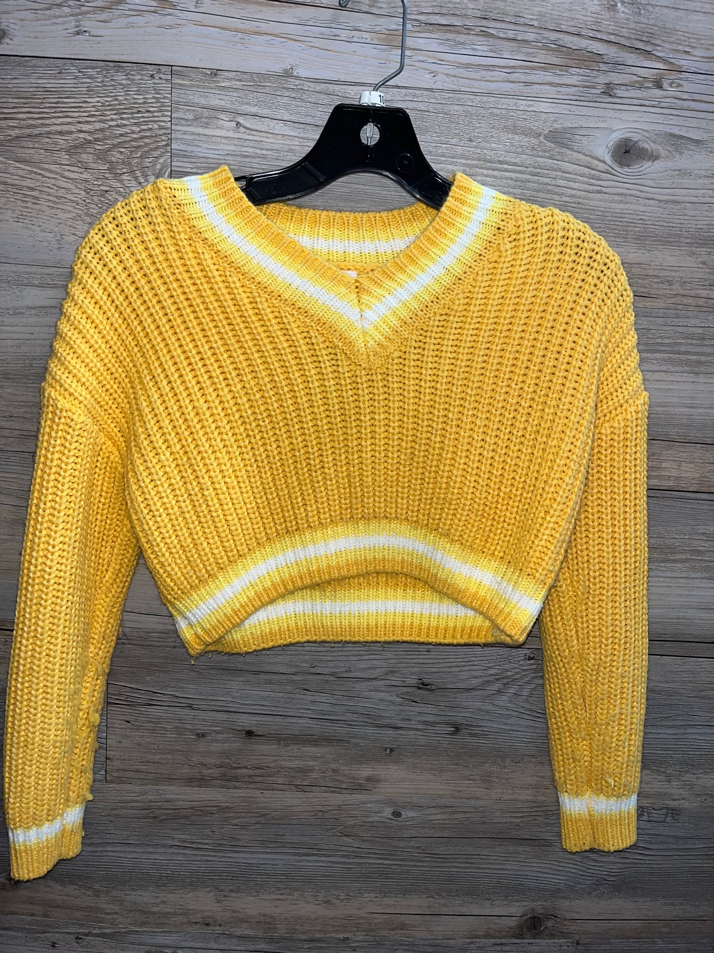 Knitted Shein Long Sleeve, Size 10 (Yellow)