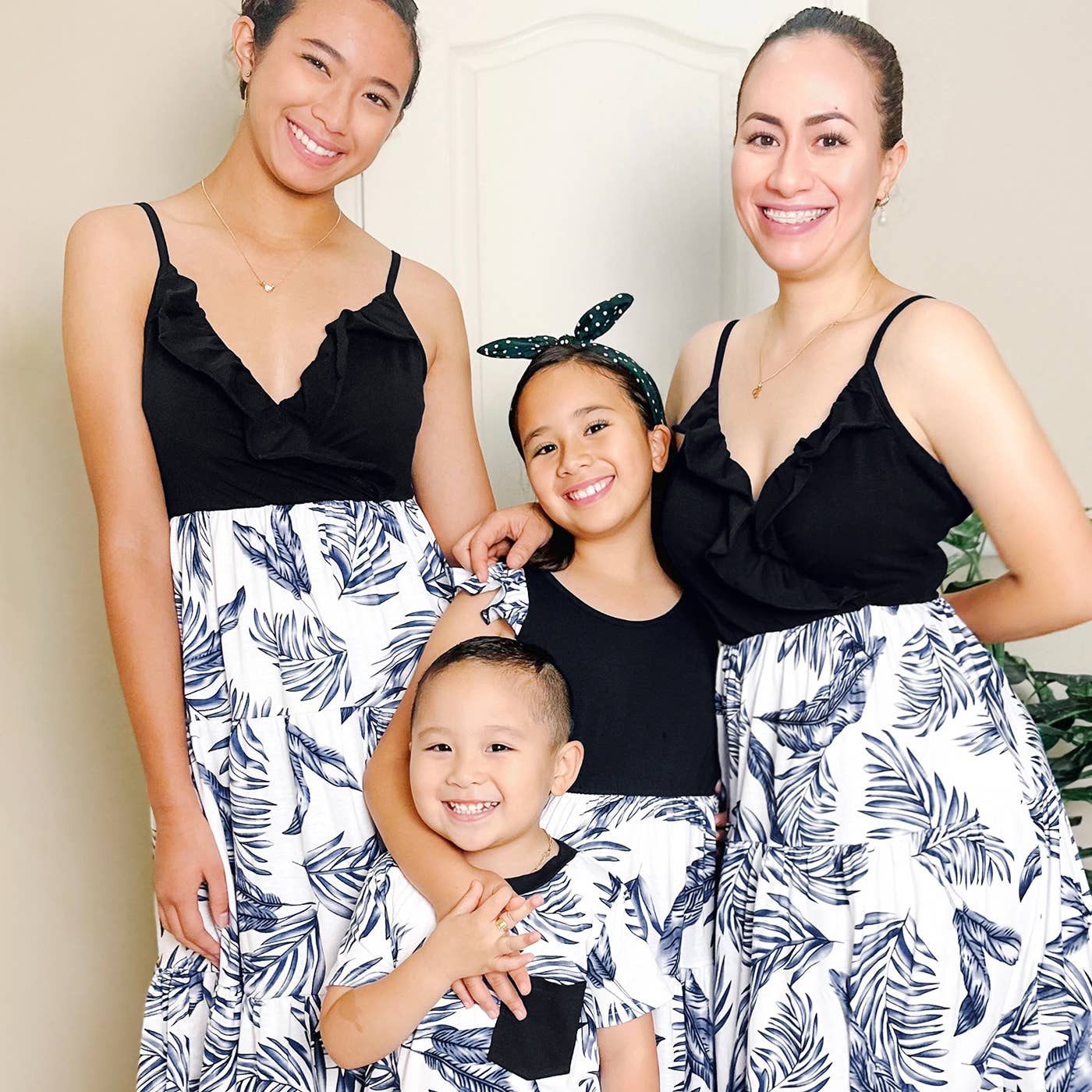 Palm Shirt: Blue 6-7T
