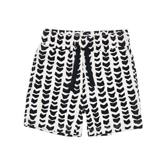Shell-ish Bamboo Drawstring Shorts: 3T