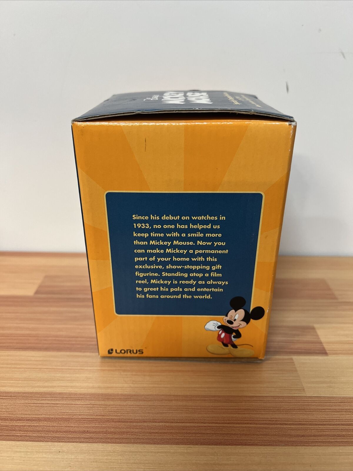 1999 Disney - Mickey Mouse Hand Painted Resin Figurine 4.25" Tall, New in Box!