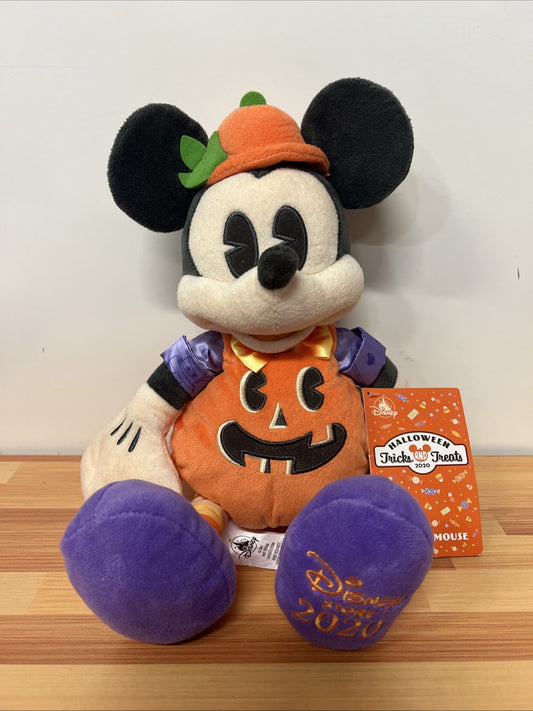 Disney Mickey Mouse Halloween Pumpkin 15" Plush Doll New With Tags 2020