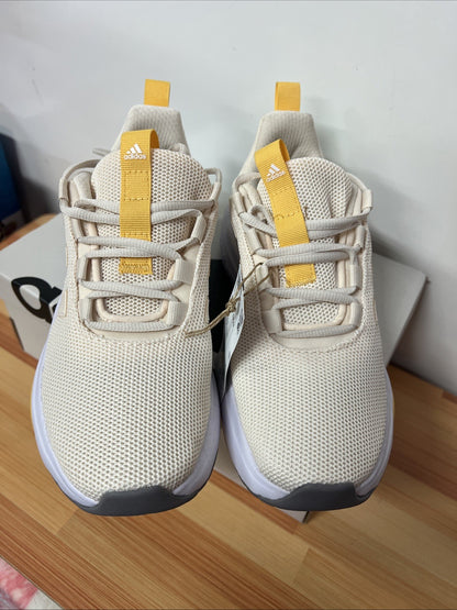 Adidas Racer TR23 Womens Mesh Athletic Shoes Sneakers, Cream Yellow Mint Size 5