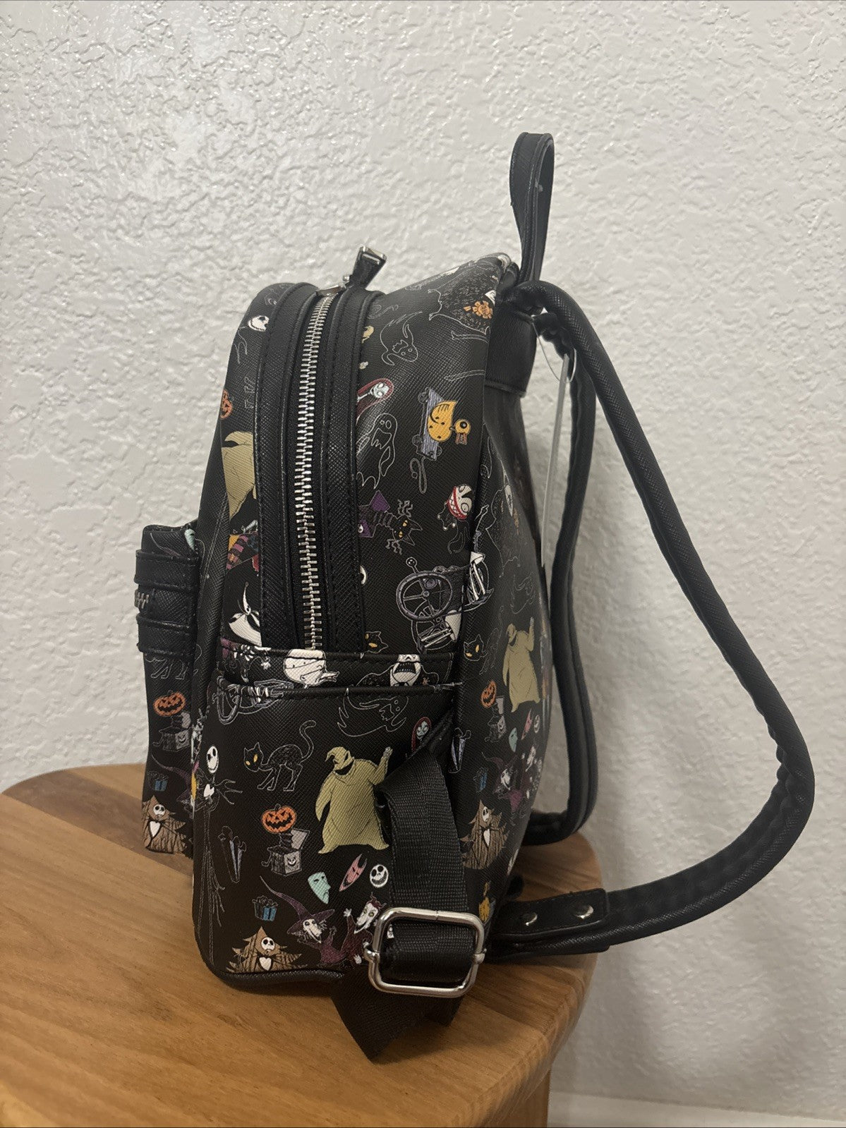 Loungefly Nightmare Before Christmas Tim Burton Mini Backpack Blackallover print