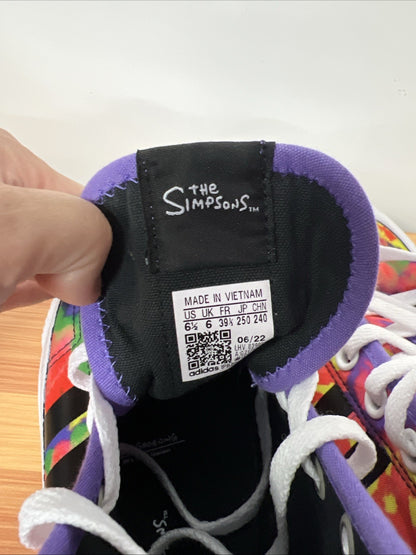 Adidas NIZZA Hi RF Lisa Simpson LIMITED EDITION 6.5Y Tie Dye Shoes High Tops Kid