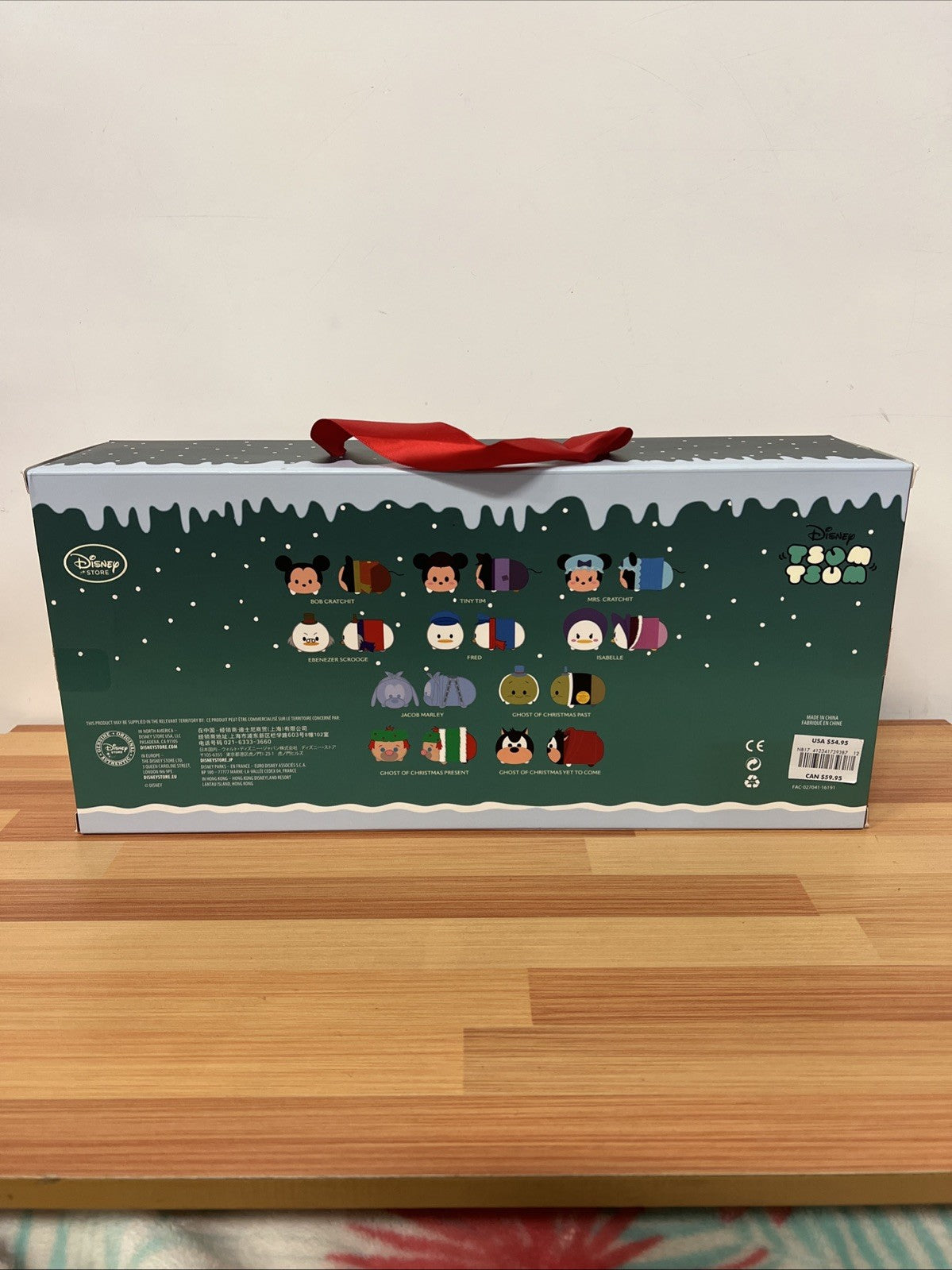 Disney Store MICKEY’S A CHRISTMAS CAROL Mini Tsum Tsum Plush Box Set of 10