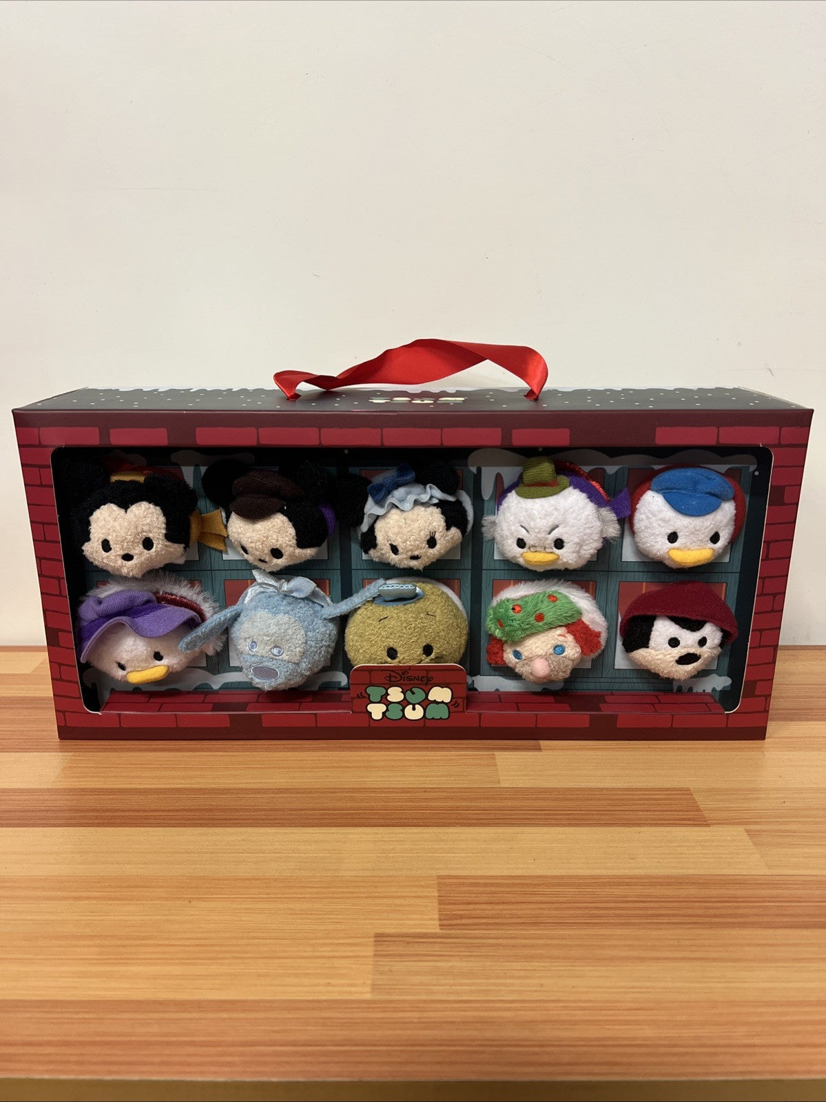 Disney Store MICKEY’S A CHRISTMAS CAROL Mini Tsum Tsum Plush Box Set of 10