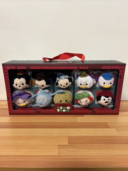 Disney Store MICKEY’S A CHRISTMAS CAROL Mini Tsum Tsum Plush Box Set of 10