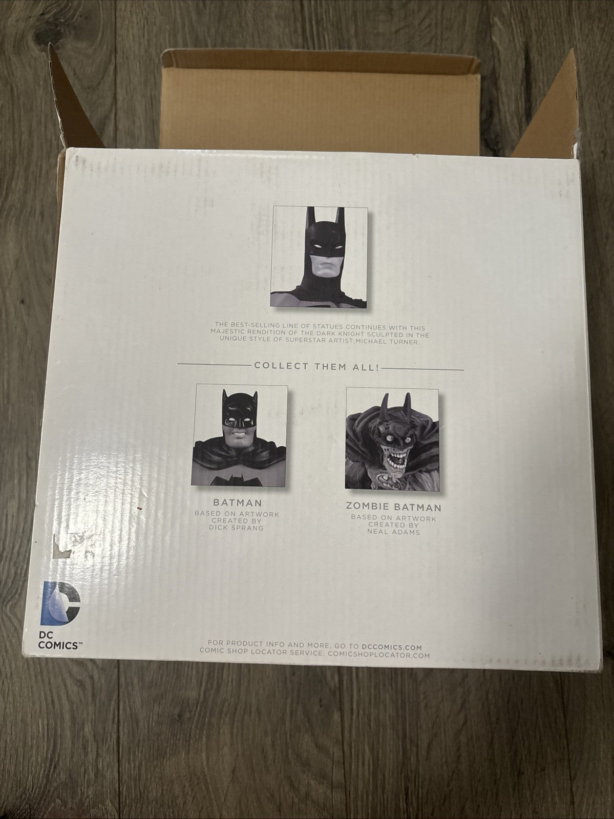 BATMAN BLACK & WHITE STATUE MICHAEL TURNER #2855/5200 LIMITED ED DC COLLECT 2014