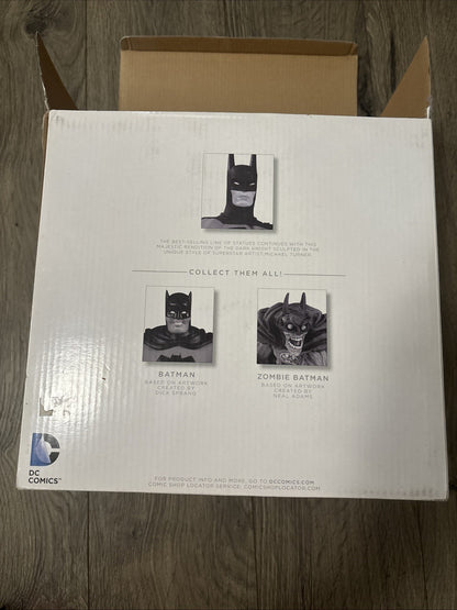 BATMAN BLACK & WHITE STATUE MICHAEL TURNER #2855/5200 LIMITED ED DC COLLECT 2014
