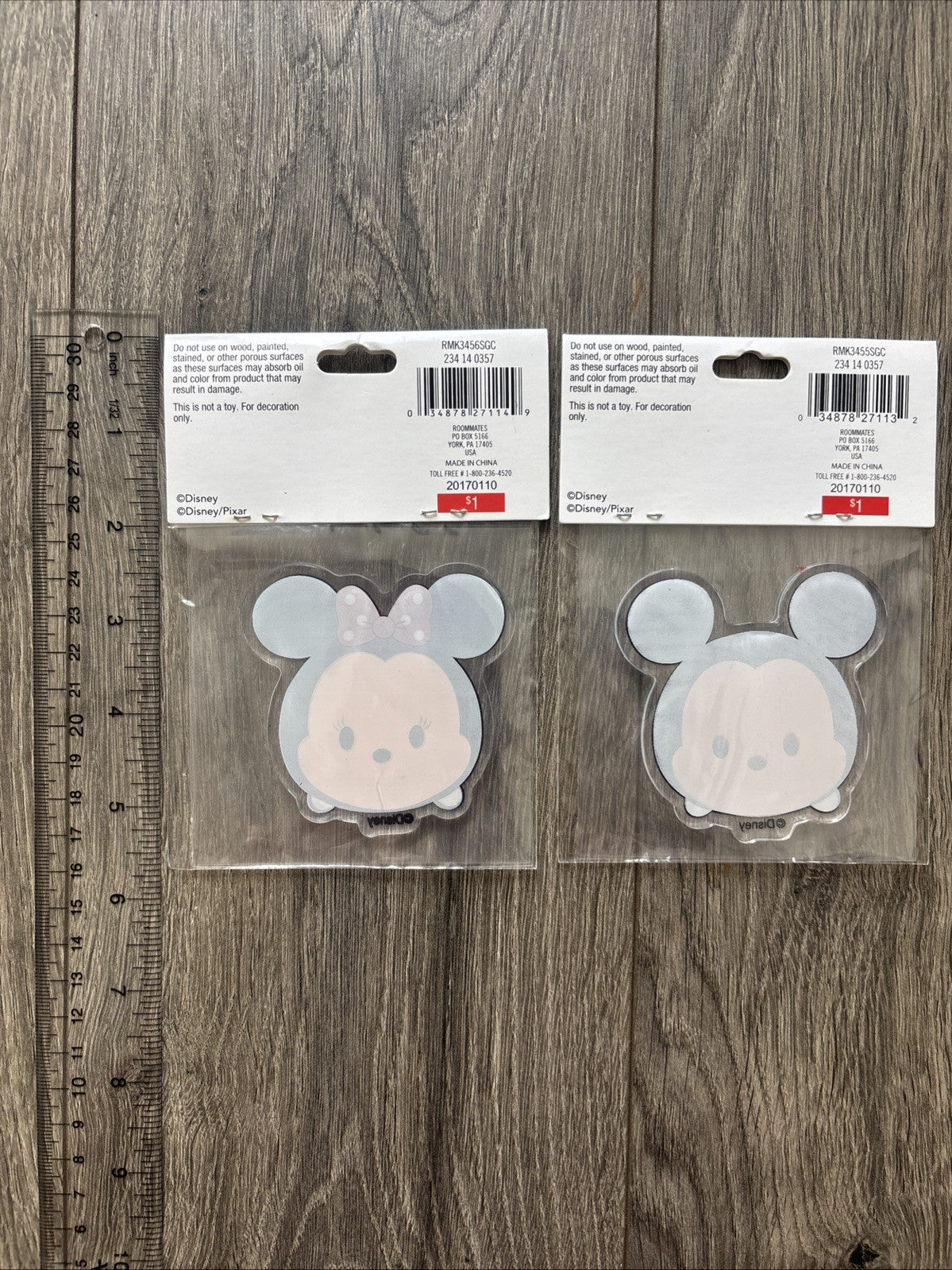 Disney Tsum Tsum Mickey And Minnie Mouse Gel Clings