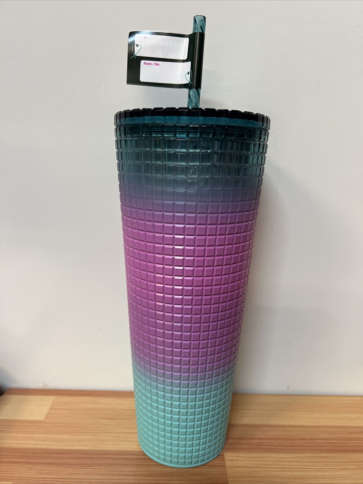 Starbucks 24oz VENTI GRID TUMBLER buying MATTE PASTEL LILAC PURPLE - NEW