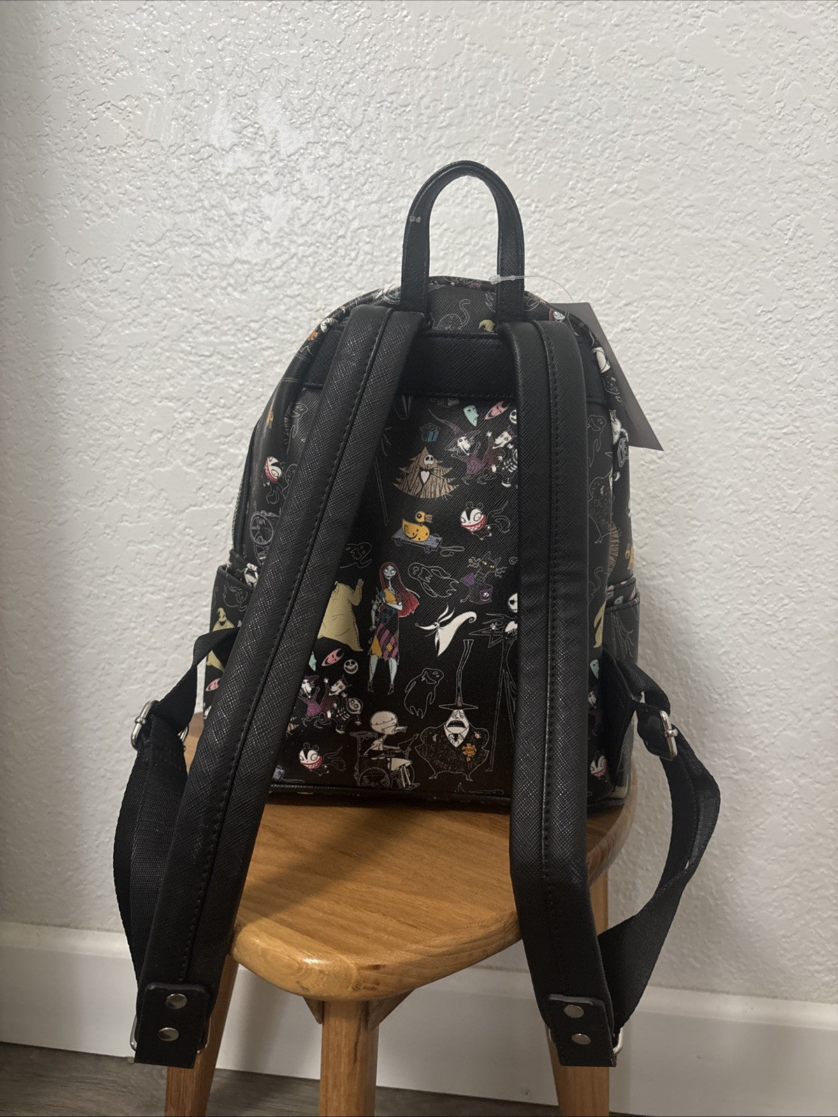 Loungefly Nightmare Before Christmas Tim Burton Mini Backpack Blackallover print