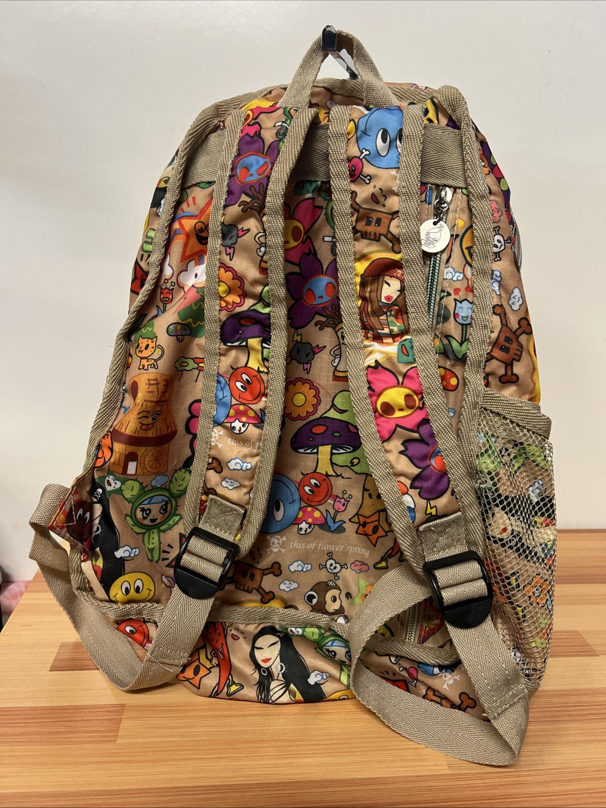 Tokidoki x LeSportsac Backpack Cactus Spring Flower Beige