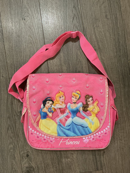 Disney Girl's Princess Pink Messenger Bag purple, vintage crossbody shoulder￼￼