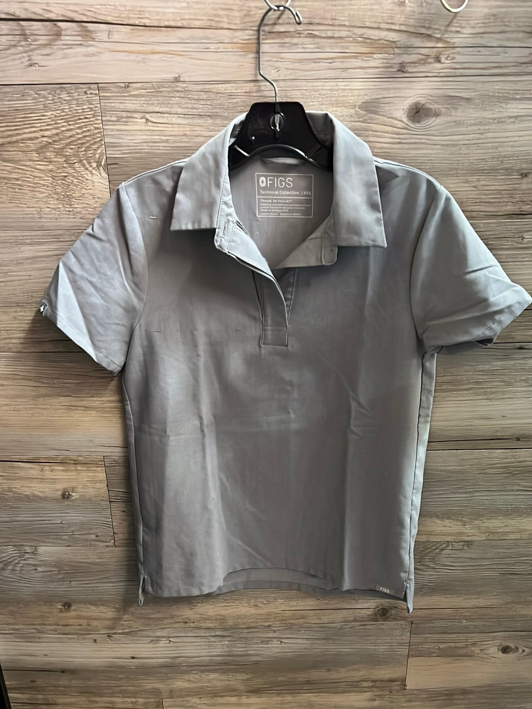 Figs Technical Collection Grey Shirt, Size XXS