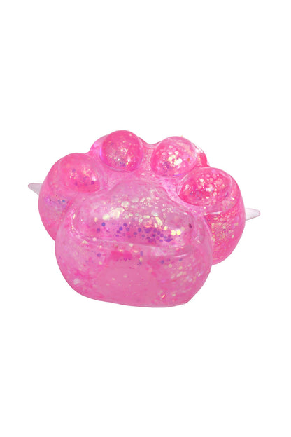Kitty Cat Paw Glittery Maltose Putty Filled Squishy Toy Bag: ASSORTED / ONE SIZE