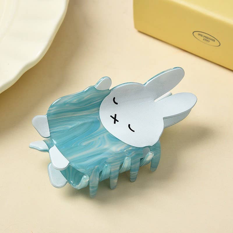 Bunny Hair Claw: Blue