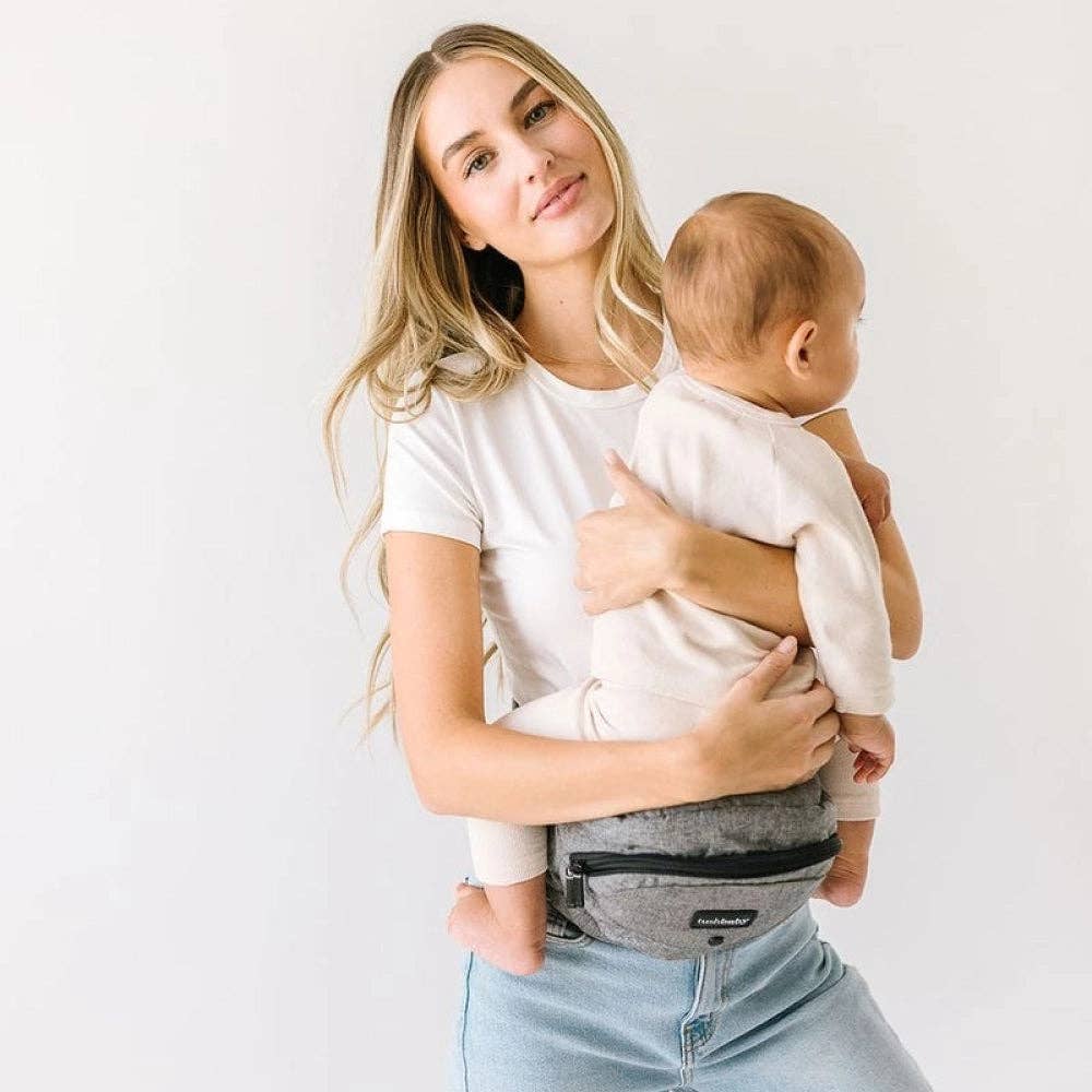 The Tushbaby Hip Carrier: Black & Gold / Tushbaby
