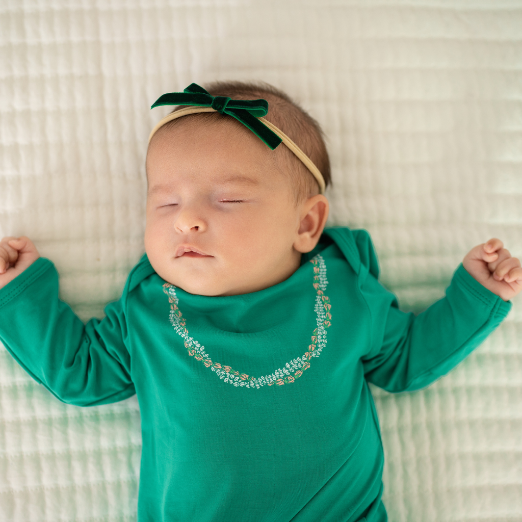 Lei Onaona Bamboo Layette Gown: 3-6M