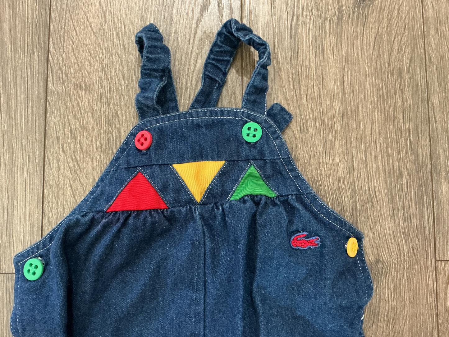 Vintage Overalls Izod Lacoste 12 months Made USA denim Rare
