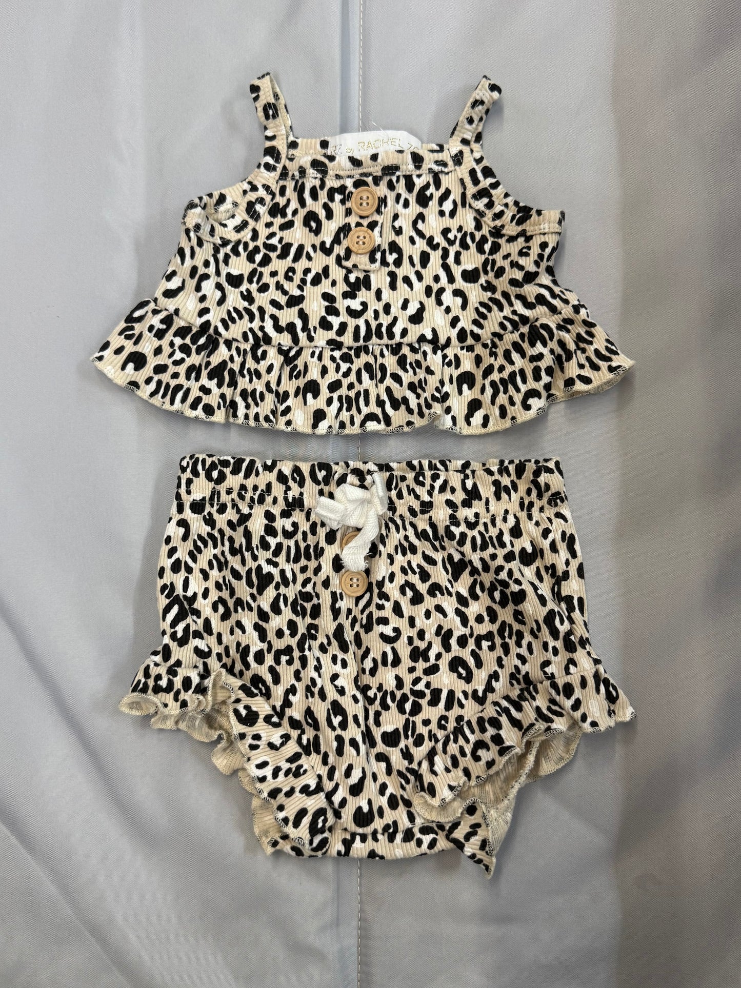 2pc Leopard Outfit, 3-6m
