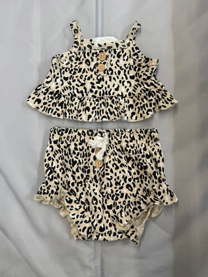 2pc Leopard Outfit, 3-6m