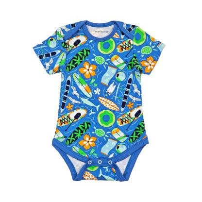 Beach Day Bamboo Onesie: 6-12M