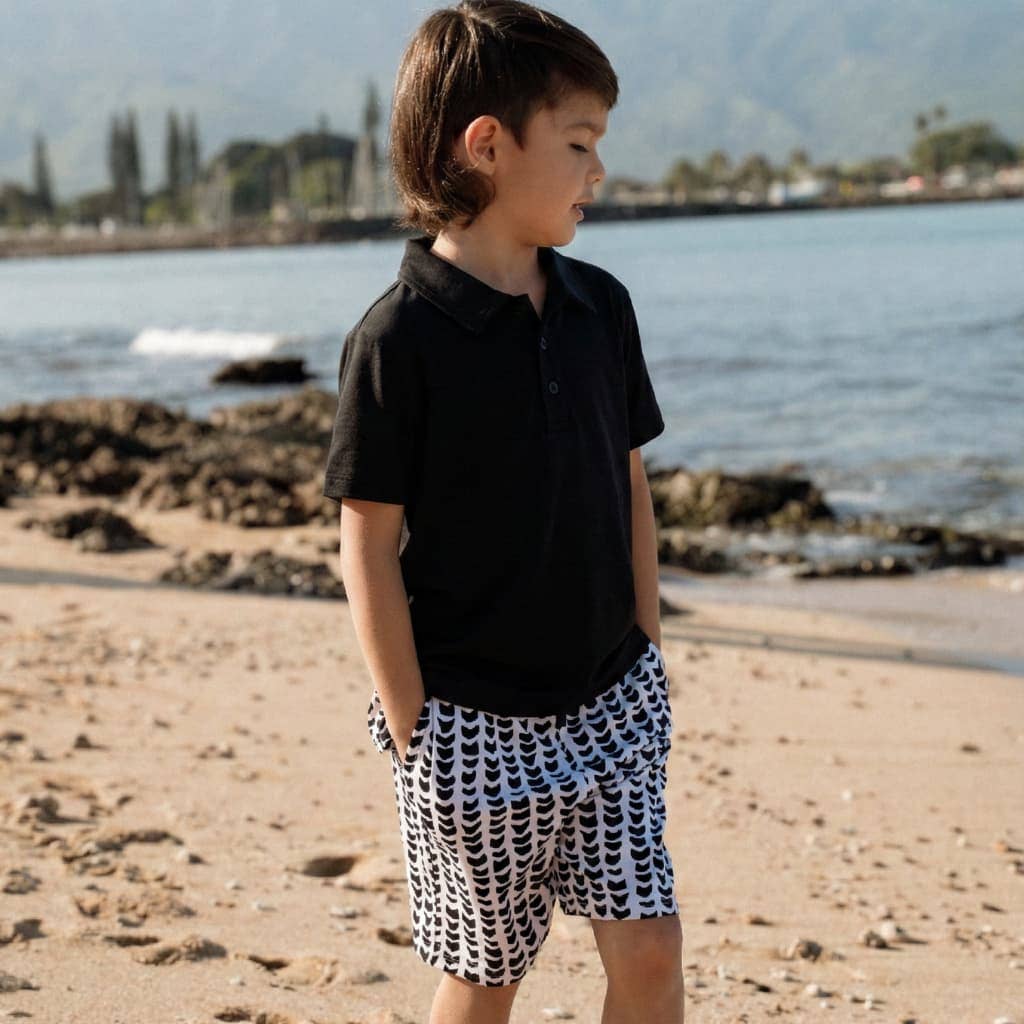 Shell-ish Bamboo Drawstring Shorts: 5/6