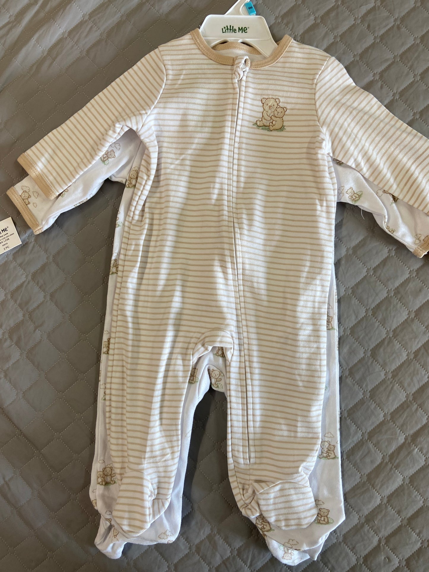 New Little Me 2 Piece Coveralls, 6m
