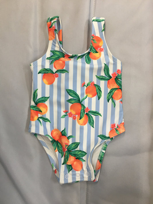 Stripped Swim Suit, 3-6m